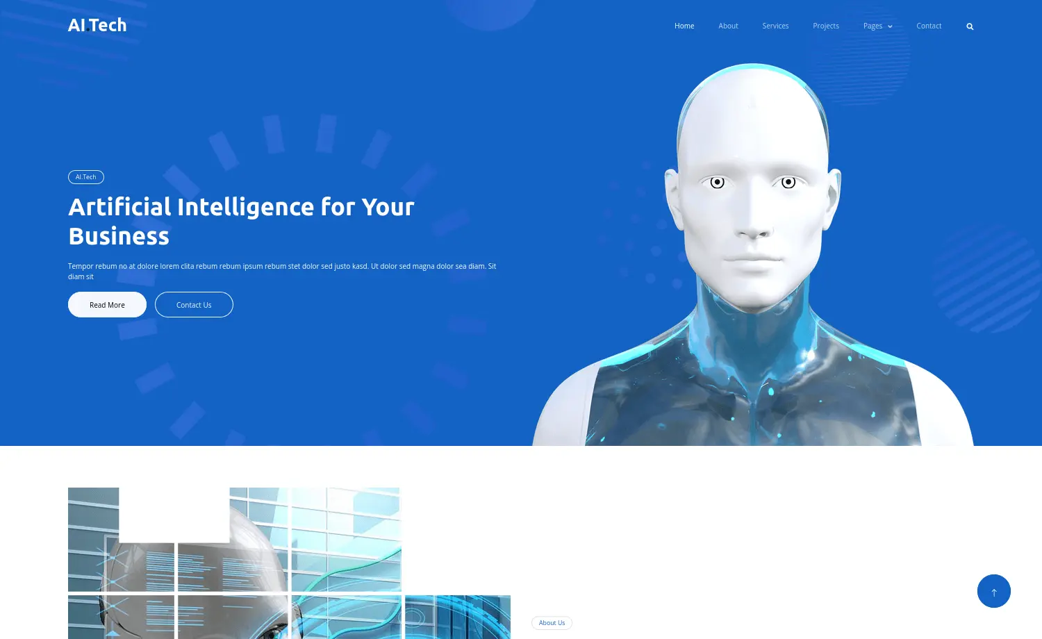 AI Tech template preview