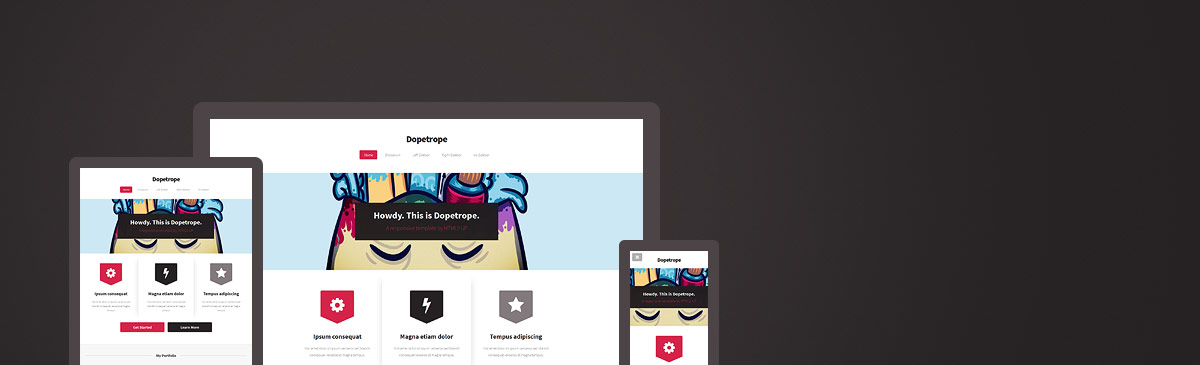 Dopetrope template preview