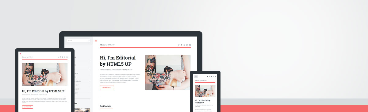 Editorial template preview