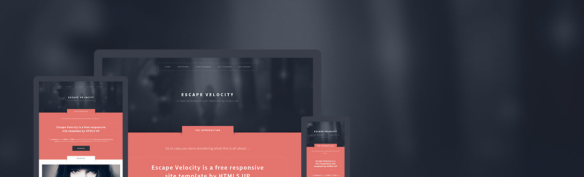 Escape Velocity template preview