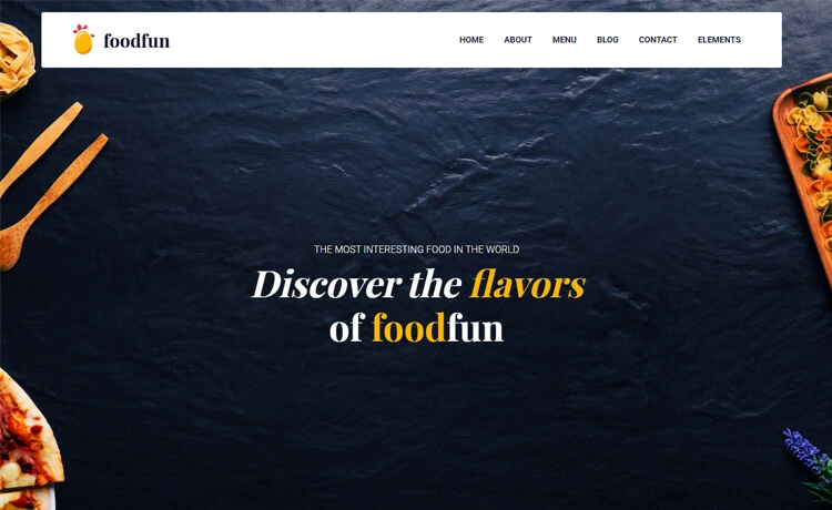 FoodFun template preview