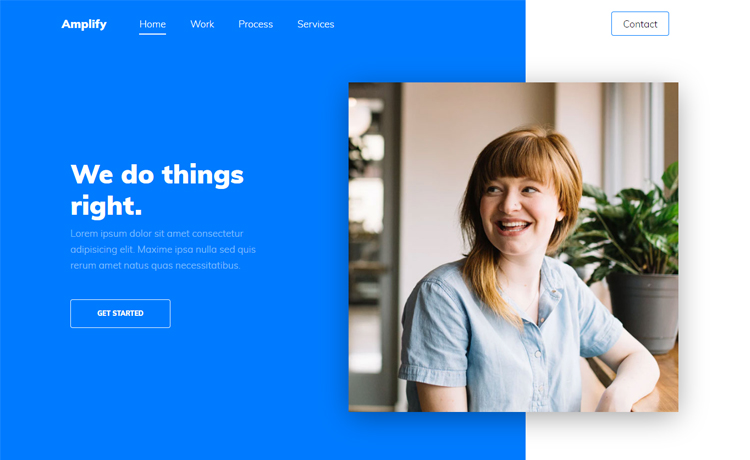 Amplify template preview