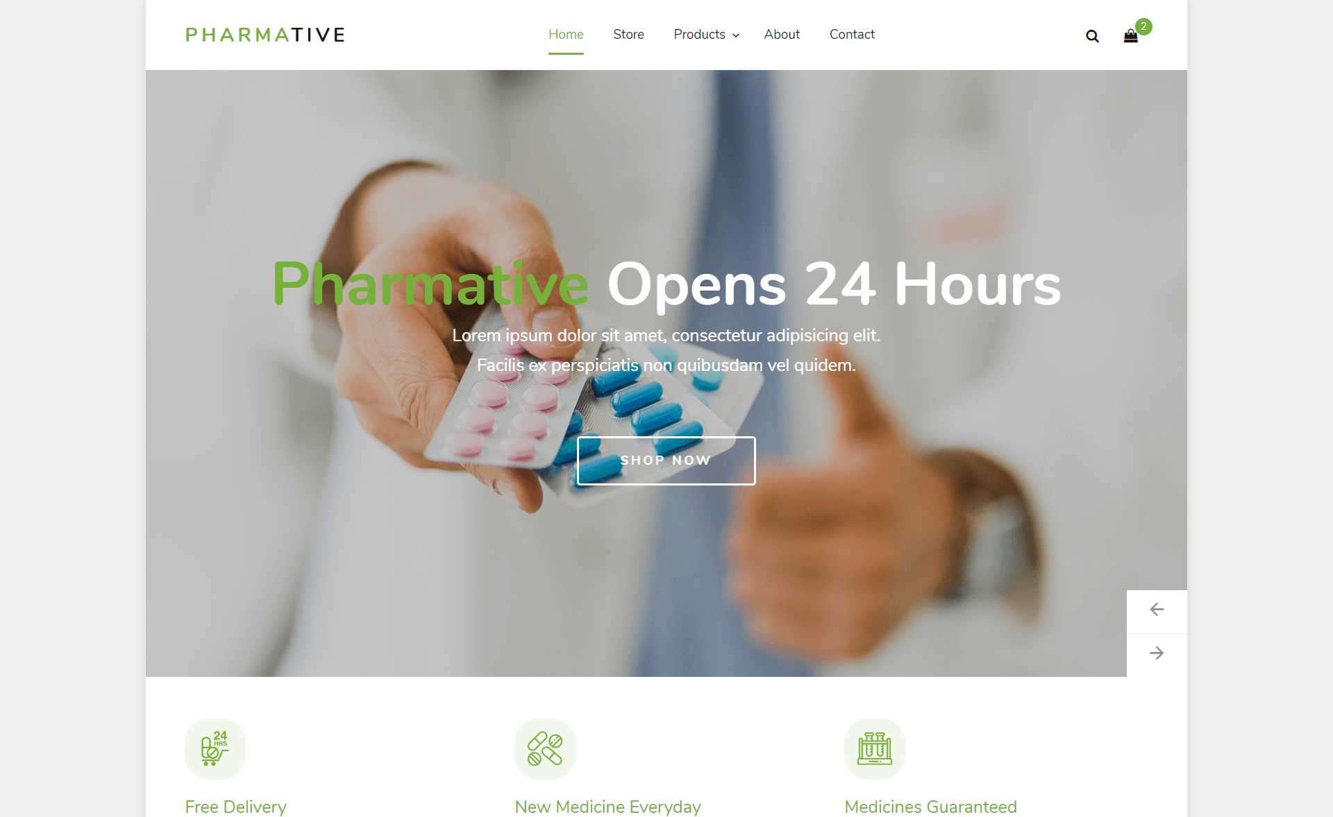 Pharma template preview