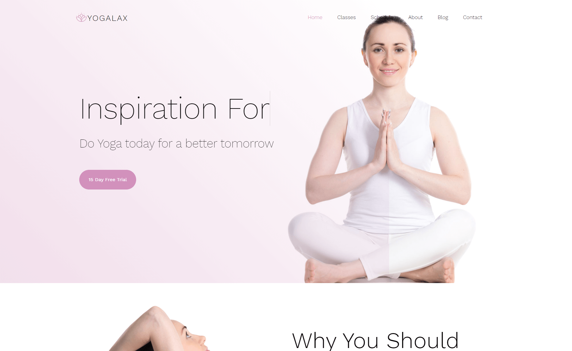 Yogalax template preview