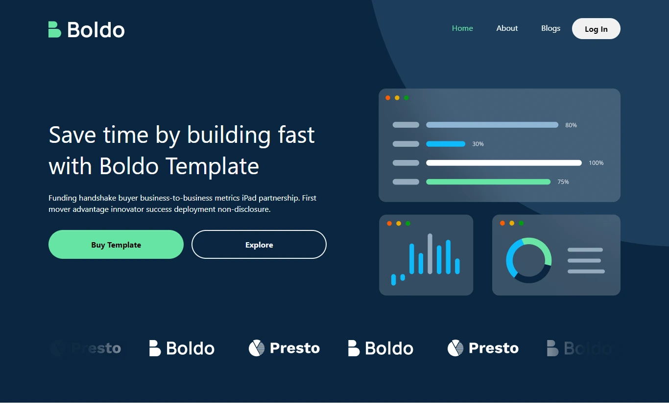 Boldo template preview